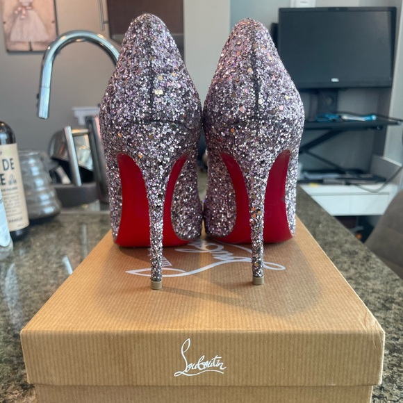 Christian Louboutin glitter Pigalle Follies 100 - Picture 4 of 6